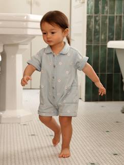 Combishort bébé fille denim  - vertbaudet enfant