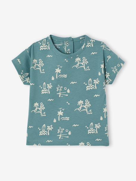 Lot 2 t-shirts manches courtes bébé écru 2 - vertbaudet enfant 