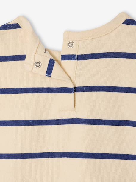 T-shirt bébé rayé en coton rayé bleu+rayé vert 2 - vertbaudet enfant 