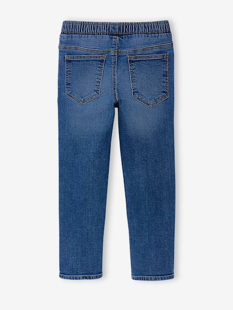 Lot 2 jeans garçon slim denim gris+double stone+stone 14 - vertbaudet enfant 