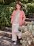 Pantalon fille large à volants écru+lilas 2 - vertbaudet enfant 