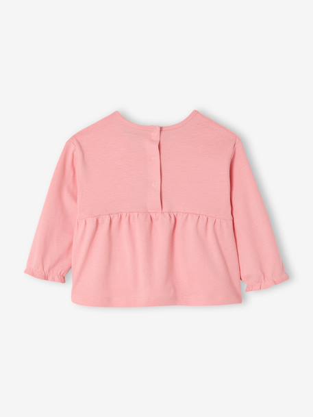 Lot 2 T-shirts manches longues bébé rose 5 - vertbaudet enfant 