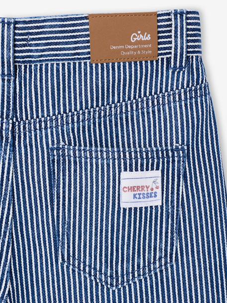 Pantalon large fille rayé rayé bleu 5 - vertbaudet enfant 