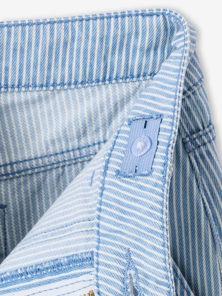 Pantalon large fille rayé rayé bleu 6 - vertbaudet enfant 