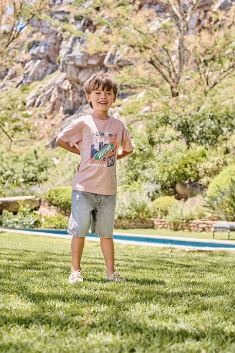 T-shirt garçon motif graphique blush 4 - vertbaudet enfant 