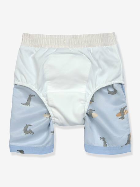 Short de bain Lässig bleu ciel+vert 2 - vertbaudet enfant 