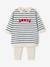 Ensemble bébé robe legging personnalisable rayé marine 3 - vertbaudet enfant 