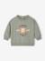Sweat bébé col rond écru+vert sauge 5 - vertbaudet enfant 