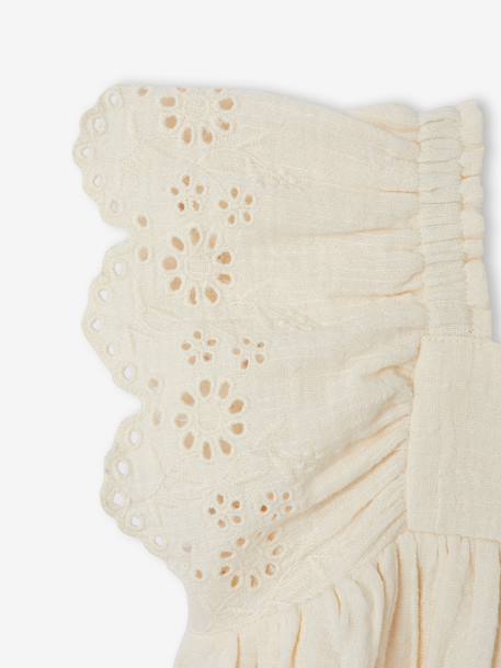Robe bébé en gaze de coton écru+rouge 3 - vertbaudet enfant 