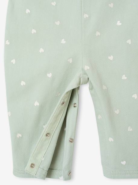 Ensemble salopette T-shirt bébé cœur vert d'eau 8 - vertbaudet enfant 