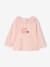 Lot 2 T-shirt manches longues collerette rose pâle 2 - vertbaudet enfant 