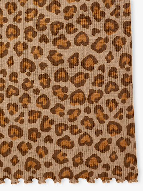 Legging fille en maille côtelé beige+blanc imprimé+écru 4 - vertbaudet enfant 