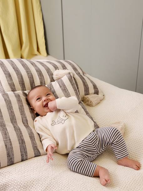 Ensemble garçon naissance en tricot bleu 1 - vertbaudet enfant 
