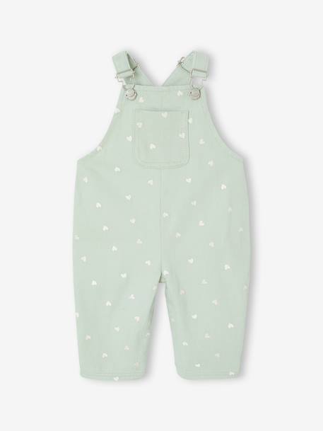 Ensemble salopette T-shirt bébé cœur vert d'eau 5 - vertbaudet enfant 