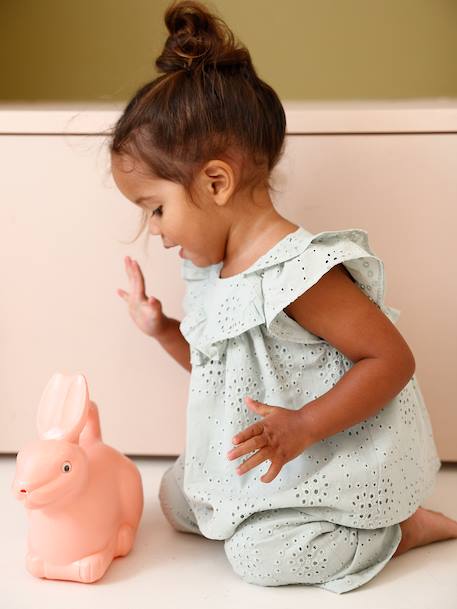 Blouse bébé fille broderie anglaise vert d'eau 7 - vertbaudet enfant 