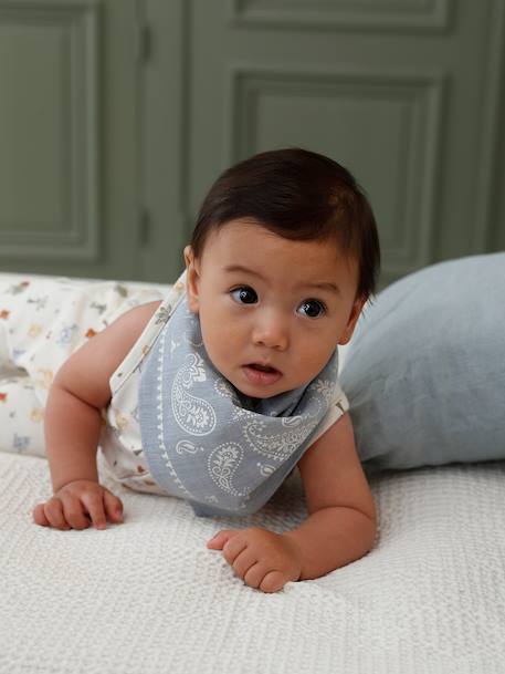 Ensemble combi bandana bébé écru 1 - vertbaudet enfant 