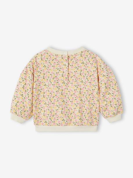 Sweat bébé en molleton imprimé vanille 2 - vertbaudet enfant 