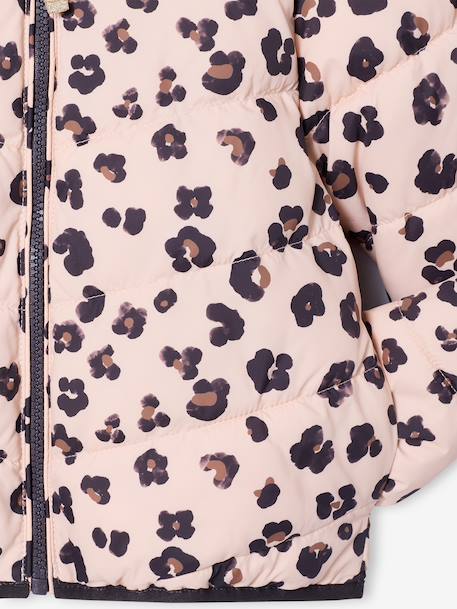 Doudoune fille légère réversible anthracite+rose pâle 5 - vertbaudet enfant 