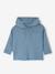 Pull à capuche bébé bleu jean+écru+tomette 1 - vertbaudet enfant 