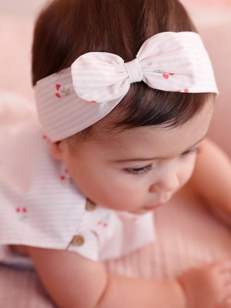 Ensemble 3 pièces short t-shirt bandeau écru 10 - vertbaudet enfant 