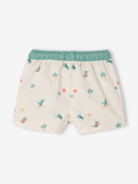 Short de bain bébé croco écru 2 - vertbaudet enfant 