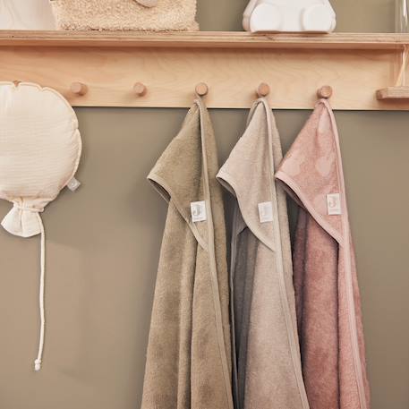 Cape de bain Beige+Rose 6 - vertbaudet enfant 