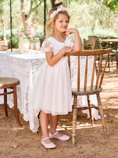 -Robe fille dentelle et tulle