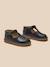 Salomés en cuir bébé Camel+Marine 11 - vertbaudet enfant 