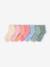Lot de 7 paires de mi-chaussettes fille BASICS bois de rose 1 - vertbaudet enfant 