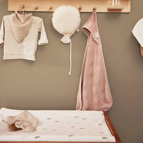 Cape de bain Beige+Rose 12 - vertbaudet enfant 