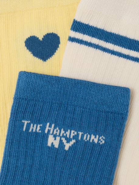 Lot 3 chaussettes assorties jaune pâle 2 - vertbaudet enfant 