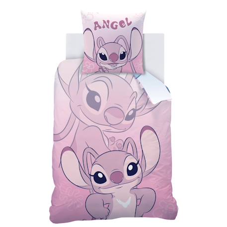Parure de lit imprimée 100% coton, disney home stitch magic duo Rose 4 - vertbaudet enfant 