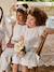 Robe patineuse fille bi-matière blanc 2 - vertbaudet enfant 