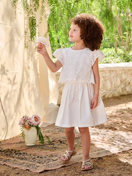 Fille-Robe patineuse fille bi-matière