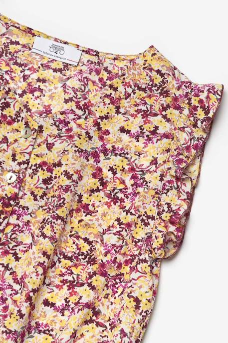 Combinaison short yogagi Yellow flowers 4 - vertbaudet enfant 