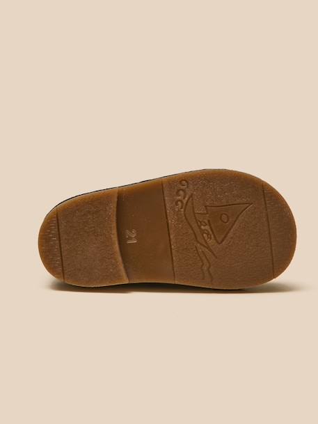 Salomés en cuir bébé Camel+Marine 10 - vertbaudet enfant 