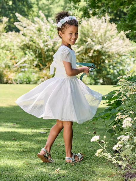 Robe de cérémonie fille blanc 8 - vertbaudet enfant 