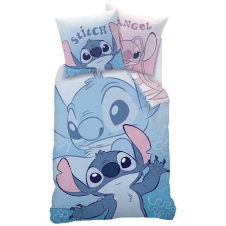 Parure de lit imprimée 100% coton, disney home stitch magic duo Rose 3 - vertbaudet enfant 