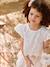 Robe patineuse fille bi-matière blanc 6 - vertbaudet enfant 