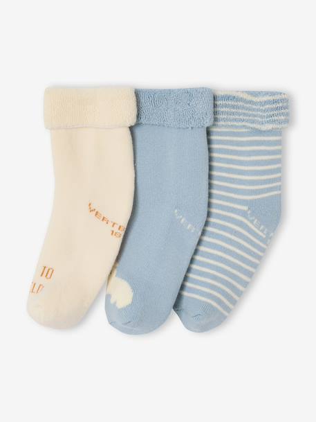 Bébé-Chaussettes, Collants-Lot 3 chaussettes bébé coton