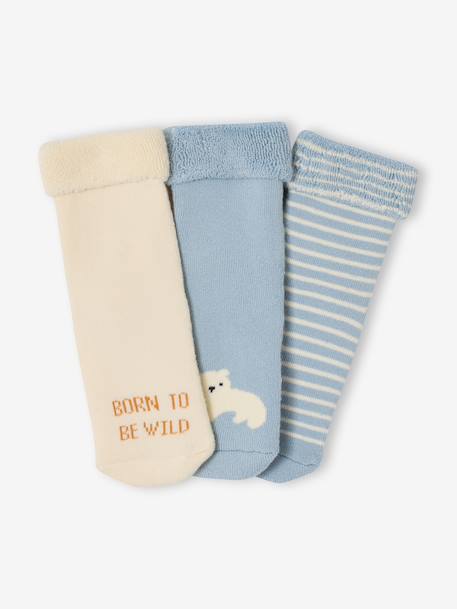 Lot 3 chaussettes bébé coton écru 3 - vertbaudet enfant 