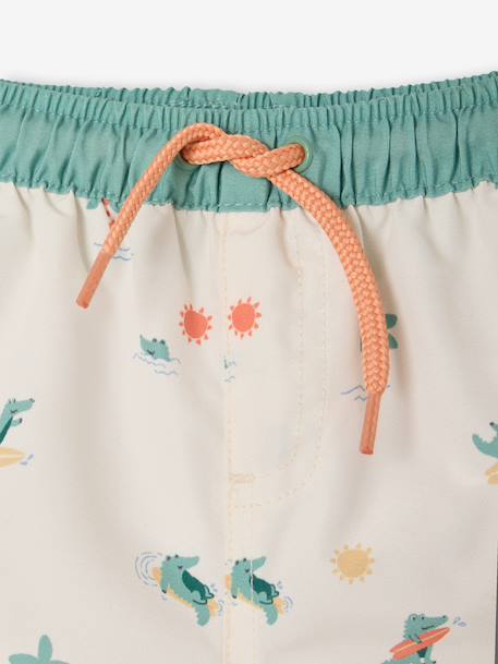 Short de bain bébé croco écru 3 - vertbaudet enfant 