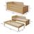Pack lit gigogne métal 3 places avec matelas bois massif noha Blanc+Blanc et bois+Bois 17 - vertbaudet enfant 