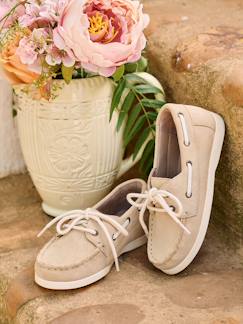 Chaussures-Chaussures bateau enfant garçon cuir