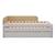 Pack lit gigogne métal 3 places avec matelas bois massif noha Blanc+Blanc et bois+Bois 1 - vertbaudet enfant 