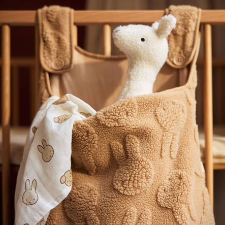 Sac de rangement miffy jacquard teddy biscuit Marron 3 - vertbaudet enfant 