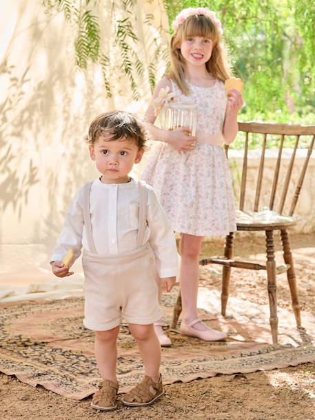 Bébé-Ensemble-Ensemble bébé chemise et short cérémonie