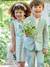 Ensemble céremonie chemise col Mao, veste et pantalon garçon beige+bleu ciel+vert d'eau 21 - vertbaudet enfant 