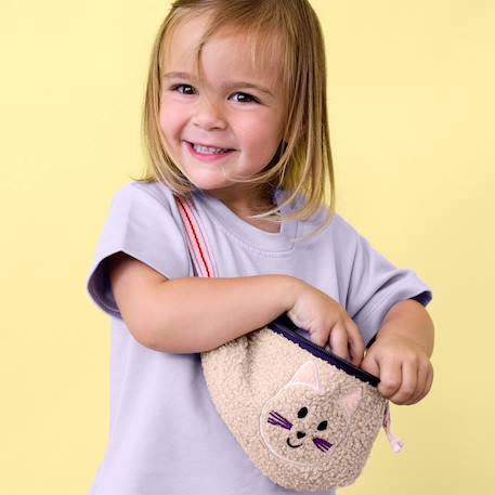 Mini sac banane tiny team chat Beige 1 - vertbaudet enfant 