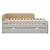 Pack lit gigogne avec tiroir et matelas bois massif noha Blanc+Blanc et bois+Bois 1 - vertbaudet enfant 